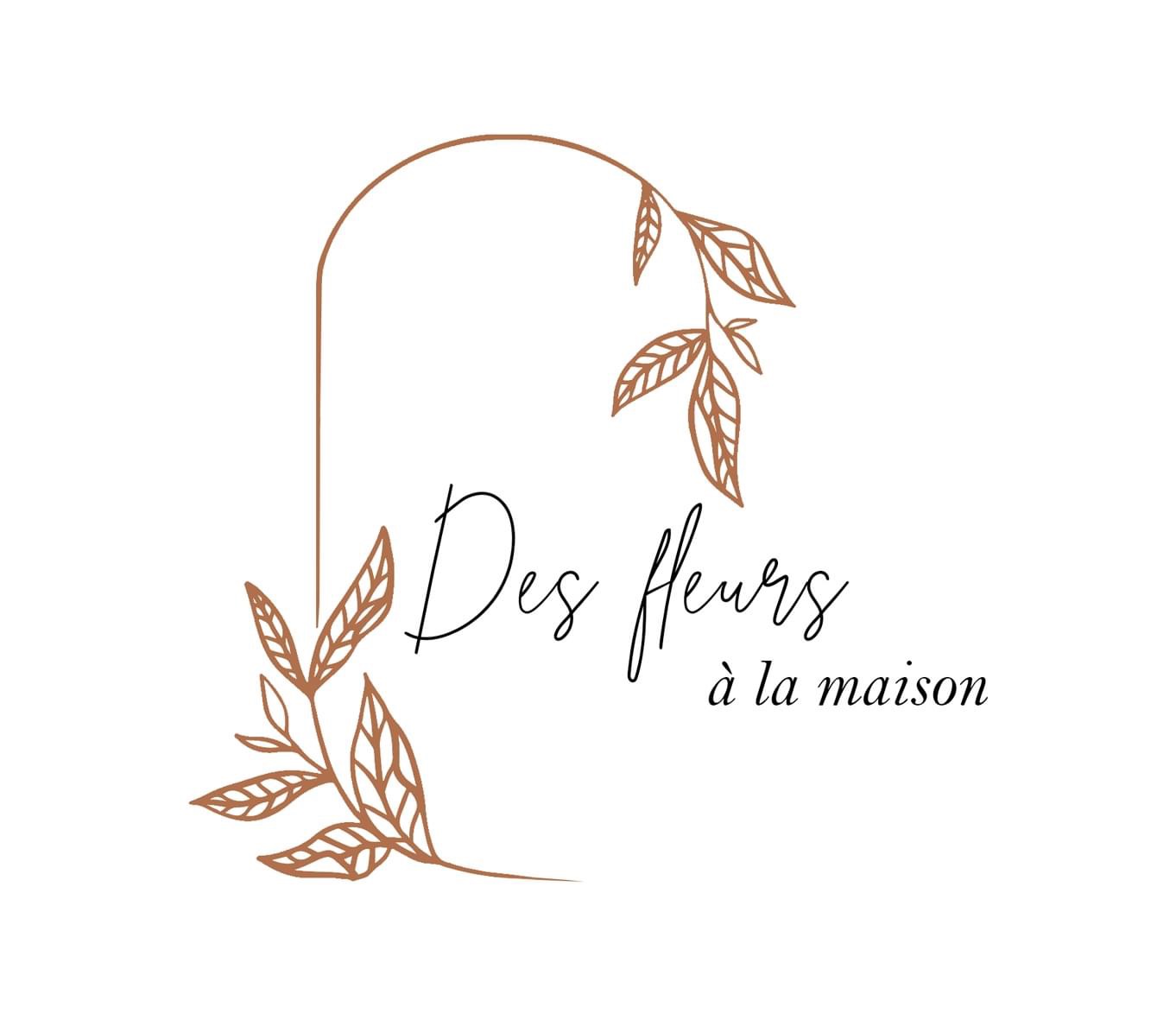 Logo et identité visuelle Des fleurs à la maison – fleuriste artisanale belge engagée pour une création florale durable. Mathilde Lecomte cultive ses fleurs localement et les transforme en compositions uniques et poétiques. / Belgisch bloemenmerk Des fleurs à la maison – symbool van lokaal, ecologisch en ambachtelijk bloemwerk. / Des fleurs à la maison – Belgian eco florist brand creating sustainable, poetic floral arrangements with locally grown blooms.