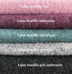 Photo de l'article Mitaines en laine bouillie à personnaliser : dans le champ commentaire à la commande