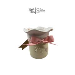 Mini vase + bougie parfumée – cadeau tendre pour maman signé Little Dots / Mini vaasje met geurkaars – zacht cadeau voor mama van Little Dots / Mini vase + scented candle – sweet gift for mom by Little Dots