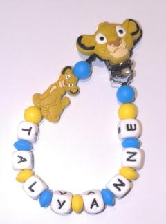 Attache-tétine personnalisée avec prénom – cadeau de naissance unique et fait main / Gepersonaliseerde fopspeenhouder met naam – uniek geboortecadeau / Personalized pacifier clip with name – handmade baby gift