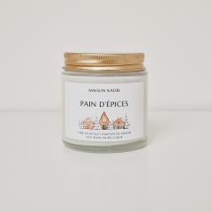 Bougie pain d'épices – parfum chaud et réconfortant pour un hiver cocoon / Peperkoek geurkaars – warme wintergeur / Gingerbread scented candle – cosy fragrance for winter nights