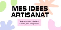 Logo Mes Idées Artisanat, marque belge de créations faites main, artisanat local engagé disponible sur wimzzi.com, marketplace belge dédiée aux créateurs indépendants et au savoir-faire authentique made in Belgium / Logo Mes Idées Artisanat, Belgisch merk voor handgemaakte lokale creaties, verkrijgbaar via wimzzi.com, platform voor authentiek Belgisch vakmanschap / Mes Idées Artisanat logo, Belgian handmade brand offering local artisan creations available on wimzzi.com, marketplace supporting authentic Belgian craftsmanship