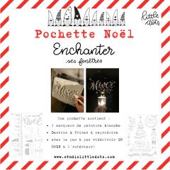 Kit créatif pour fenêtres de Noël – à faire soi-même, idée cadeau originale & familiale / Creatief kerstraam-kit – DIY plezier, origineel cadeau voor het gezin / DIY Xmas window kit – creative and fun family-friendly gift idea. Little dots
