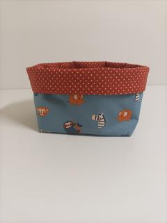 Cadeau local Belgique / Lokaal cadeau uit België / Local gift from Belgium Panier double face au thème Jungle – pratique, mignon et lavable / Jungle mandje – handig, herbruikbaar en ideaal voor kindjes / Jungle print basket – cute, eco and useful for families