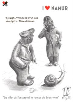 Foto van het artikel Carte Postale "I ♥ NAMUR" - Les namurettes