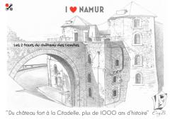 Foto van het artikel Carte Postale "I ♥ NAMUR" - Les namurettes