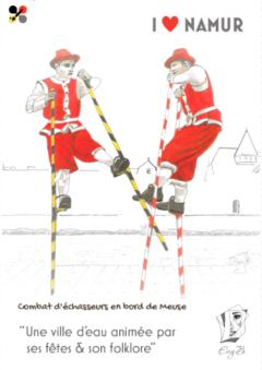 Foto van het artikel Carte Postale "I ♥ NAMUR" - Les namurettes