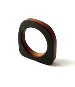 Photo de l'article Rond de serviette en Yakisugi, N°2302, triangle arrondi