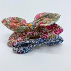 Mini chouchous pour cheveux en tissu liberty, accessoires fille / Kleine elastiekjes met liberty stof, ideaal voor meisjes / Mini liberty fabric hair ties, cute and comfy for girls