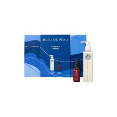Coffret soin barbe Bleu de Peau, nettoyage et hydratation express pour barbe douce / Verzorgingsset voor baard Bleu de Peau, snelle reiniging en hydratatie voor zachte baard / Bleu de Peau beard care kit, express cleansing and hydration for soft beard
