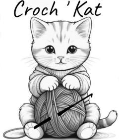 Logo univers crochet amigurumi fait main création textile laine décoration enfant handmade made in Belgium / Logo haak creatie amigurumi handgemaakt wol / Crochet amigurumi handmade textile logo wool creations