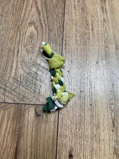 Mini jouet pour chiot ou chien XS – Corde verte et blanche, lavable et faite main / Mini speeltje voor pup of XS hond – Groen-wit touw, wasbaar en handgemaakt / Mini toy for puppy or XS dog – Green and white rope, washable and handmade