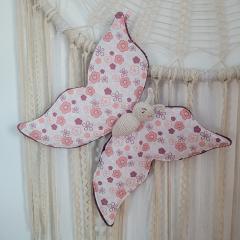 Doudou Papillon fait main – Cadeau naissance doux et original pour bébé / Handgemaakte vlinderknuffel – Zacht en origineel geboortegeschenk voor baby / Handmade butterfly comforter – Soft and original baby gift