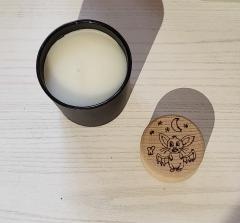 Photo de l'article Boîte à dents en bois pyrogravée – Motif chauve-souris