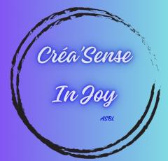 Une alliance entre art, énergie et émotion : le logo Créa’Sense In Joy Asbl, partenaire de Pasc-Art-Créations, symbolise la rencontre entre la créativité consciente et le bien-être intérieur. Ensemble, elles fusionnent art, lumière et intuition pour donner vie à des créations vibrantes et porteuses de sens. / Artistieke samenwerking tussen Pasc-Art-Créations en Créa’Sense In Joy – een ontmoeting tussen kunst, energie en bewustzijn, waar ambacht en welzijn elkaar versterken. / Artistic collaboration between Pasc-Art-Créations and Créa’Sense In Joy Asbl – a fusion of art, mindfulness and emotional balance, celebrating Belgian creativity on Wimzzi.com.
