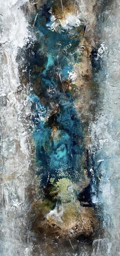 Tableau contemporain “Introspection” – peinture acrylique texturée, œuvre originale, déco murale / Hedendaags schilderij “Introspectie” – acryl met textuur, origineel kunstwerk, muurdecoratie / Contemporary painting “Introspection” – textured acrylic art, original wall decor