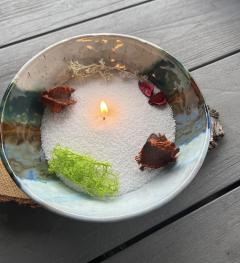 Bougie éternelle perles de cire naturelle – réutilisable, écoresponsable, ambiance chaleureuse / Eeuwige kaars met natuurlijke wasparels – herbruikbaar, milieuvriendelijk, warme sfeer / Eternal candle with natural wax pearls – reusable, eco-friendly, warm ambiance