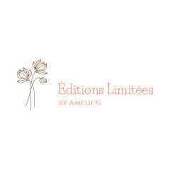 Logo Editions Limitées by Amélie G, créatrice belge spécialisée en accessoires textiles faits main en séries limitées, univers délicat et poétique, artisanat local premium, marque made in Belgium sélectionnée par Wimzzi / Logo van Editions Limitées by Amélie G, Belgische ontwerpster van handgemaakte textielaccessoires in beperkte oplage, verfijnd en poëtisch universum, Wimzzi selectie / Editions Limitées by Amélie G logo, Belgian artisan brand creating handmade limited edition textile accessories, poetic premium universe curated by Wimzzi