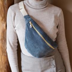 Sac banane artisanal en tissu – format compact et léger – accessoire tendance et pratique pour le quotidien / Stoffen heuptas – compact en licht – trendy en praktisch accessoire voor dagelijks gebruik / Handmade fabric fanny pack – compact and lightweight – trendy and practical for everyday use