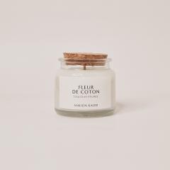 Bougie artisanale parfum coton – parfum doux, cire naturelle, parfaite en cadeau / Handgemaakte kaars met katoenparfum – zachte geur, natuurlijke was, ideaal geschenk / Handmade cotton-scented candle – soft fragrance, natural wax, perfect gift