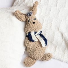 Doudou lapin tricoté main – design réversible, jouet bébé tendre, parfait pour cadeau naissance / Handgebreide konijnenknuffel – omkeerbaar design, zacht babyspeelgoed, ideaal geboortecadeau / Handmade knitted bunny comforter – reversible design, soft baby toy, ideal newborn gift