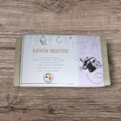 Savon neutre au lait de chèvre – Doux et hydratant, respectueux des peaux sensibles / Neutrale geitenmelkzeep – Zacht, hydraterend en respectvol voor de gevoelige huid / Neutral goat’s milk soap – Gentle, moisturising and respectful for sensitive skin