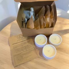 Kit DIY bougies naturelles – créez 3 bougies artisanales écoresponsables chez vous / DIY-pakket natuurlijke kaarsen – maak zelf 3 ambachtelijke en ecologische kaarsen / DIY natural candle kit – make 3 eco-friendly handmade candles at home