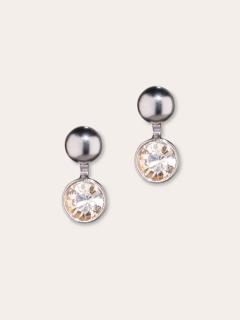 Photo de l'article Argent Honey – Boucles d’oreilles Polare en cristal d’Autriche