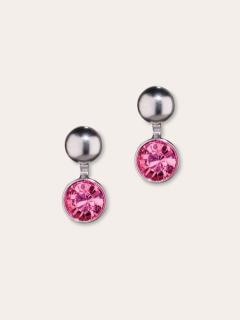 Photo de l'article Argent Fuchsia – Boucles d’oreilles Polare en cristal d’Autriche