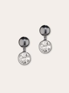 Photo de l'article Gun Powder Clear – Boucles d’oreilles Polare en cristal d’Autriche