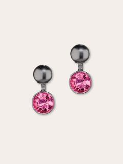 Photo de l'article Gun Powder Fuchsia – Boucles d’oreilles Polare en cristal d’Autriche