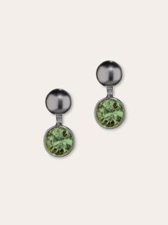 Photo de l'article Gun Powder Erinite – Boucles d’oreilles Polare en cristal d’Autriche