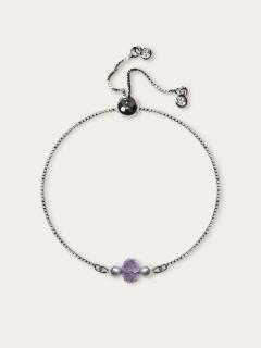 Photo de l'article Lavender – Bracelet Claro en cristal d’Autriche et acier inoxydable