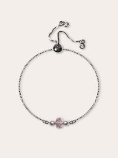 Photo de l'article Bracelet en cristal d’Autriche et acier inoxydable – Claro / silk