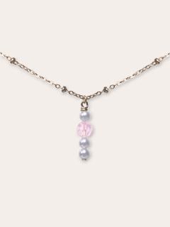 Photo de l'article Water opal – Collier Monile en nacre de cristal et cristal d’Autriche