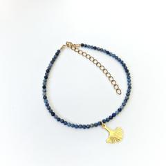 Photo de l'article Sodalite ginkgo bracelet