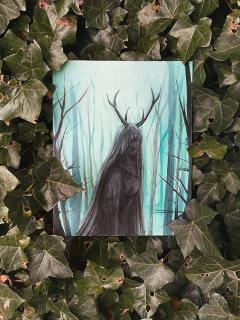 Tableau 'Esprit de la Forêt', peinture inspirée de la nature / 'Spirit of the Forest' painting, nature-inspired artwork / 'Geest van het Bos' schilderij, geïnspireerd door de natuur