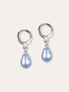 Photo de l'article Boucles d’oreilles en nacre de cristal et acier inoxydable – Sublimo / blue