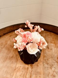 Photo de l'article Éclat Floral (vase noir)