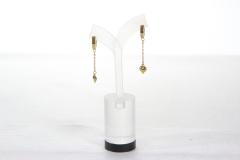 Boucles pendantes dorées minimalistes – cadeau délicat et tendance / Minimalistische gouden oorbellen – verfijnd en modieus geschenk / Minimalist golden drop earrings – trendy and delicate gift