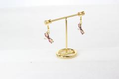 Boucles d'oreilles dorées libellule – Bijou délicat et artisanal / Gouden oorbellen libel – Fijn en handgemaakt juweel / Gold earrings dragonfly – Delicate and handmade jewelry