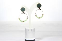 Boucles d'oreilles strass vert – éclat et fraîcheur / Groene strass oorbellen – sprankelend en fris / Green rhinestone earrings – sparkling and fresh