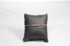Bracelet doré rose gravé "Mom" – cadeau tendre / Roségouden armbandje met gravure "Mom" – lief geschenk / Rose gold bracelet engraved "Mom" – sweet gift