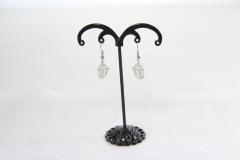 Boucles d'oreilles argentées originales – design créatif et léger / Originele zilveren oorbellen – creatieve en lichte stijl / Original silver earrings – creative and lightweight design