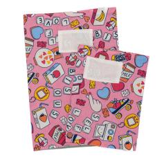 Protège-cahier A4 en tissu OEKO-TEX – housse réutilisable, design coloré et éco-responsable pour cahiers scolaires / Stoffen kaft A4 – OEKO-TEX, herbruikbaar en duurzaam / A4 fabric book cover – reusable OEKO-TEX, colorful & eco-friendly