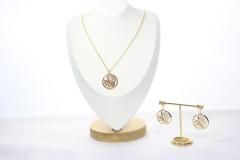 Puces d’oreilles rectangles bleues – style graphique et moderne / Blauwe rechthoekige oorstekers – grafische moderne look / Blue rectangle stud earrings – clean and geometric design