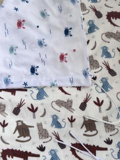 Picture of the product UV50 stroller sunshade – jungle animal print