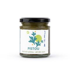 Pistou à l’ail des ours sans allergènes, sans fromage ni conservateur – recette artisanale bio de Jeya / Daslookpesto zonder allergenen of kaas – ambachtelijk en biologisch bereid door Jeya / Wild garlic pistou – allergen-free, dairy-free and preservative-free, crafted by Jeya