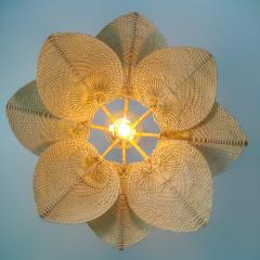 Photo de l'article Suspension Vega – Luminaire élégant en feuilles de bambou