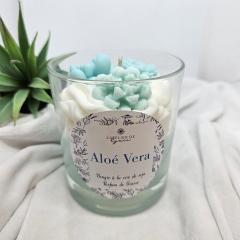 Bougie Aloe Vera artisanale – parfum floral frais, cire de soja et parfum de Grasse | L’Atelier de Lynie / Handgemaakte Aloe Vera-kaars – frisse bloemengeur, sojawas en parfum uit Grasse | Atelier de Lynie / Handmade Aloe Vera candle – fresh floral scent, soy wax and Grasse fragrance | Atelier de Lynie